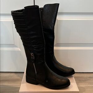 Olivia Miller black knee high boots women's size 5.5 NEW